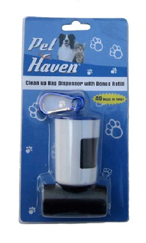 Barrelled dog waste bags -one roll bags